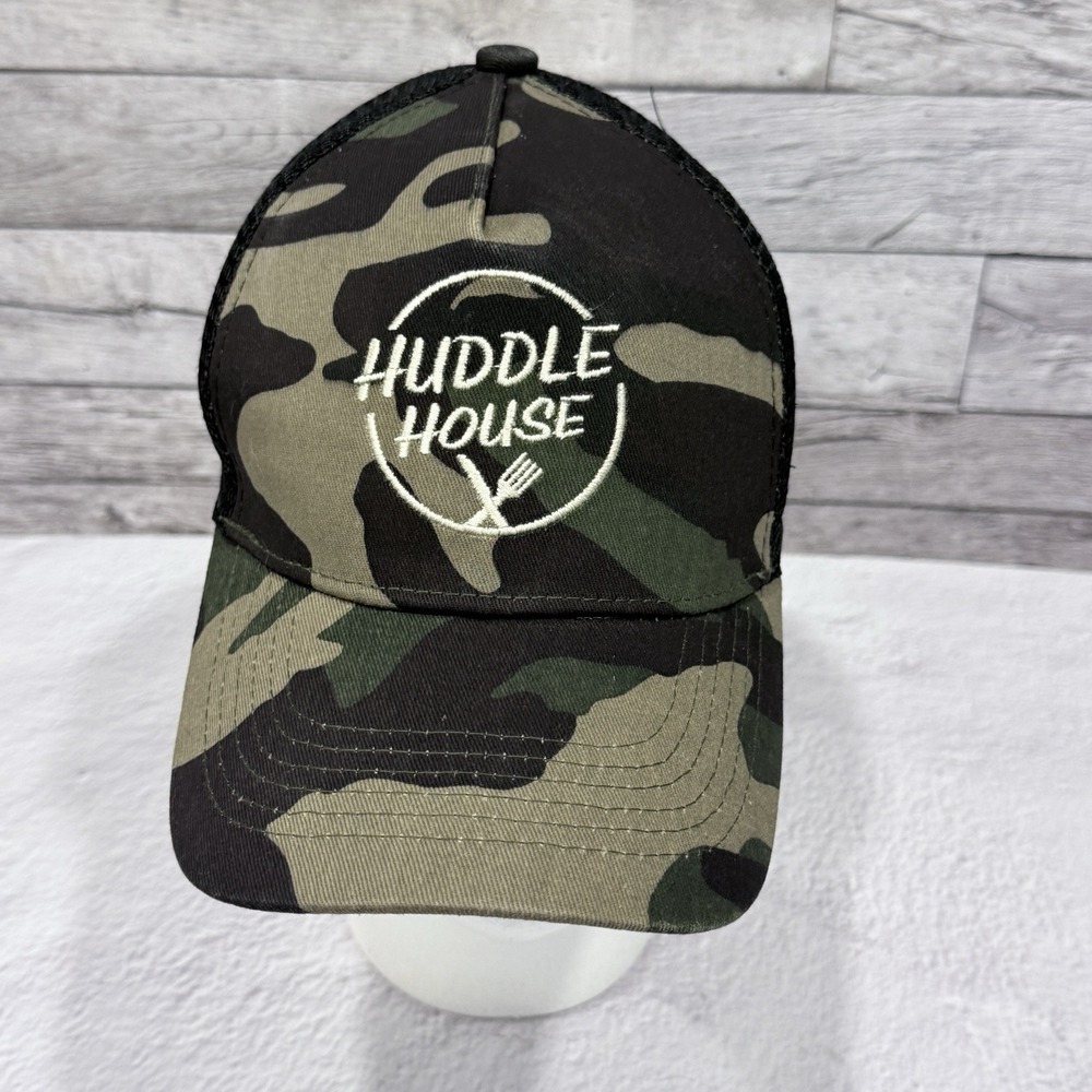 Huddle‎ House Camo Team Hat Trucker Snapback Mesh OSFM The Icebox